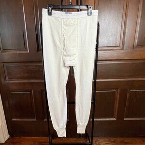 Duofold Two Layer Thermal Wool Blend Long Johns Bottoms Natural Men's M USA Made